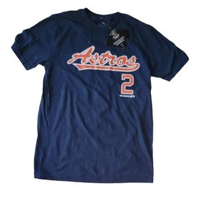 MLB Houston Astros Baseball Bergman #2 t-shirt boys M NWT